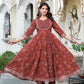 Women Floral Printed Cotton Kurta with Trousers & Dupatta